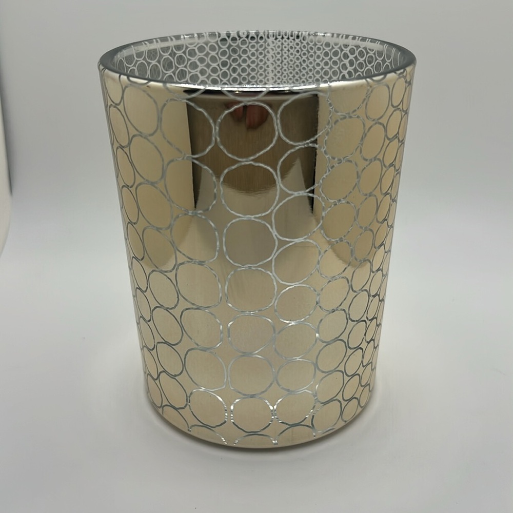 Abstract Vase Candle Holder Silver